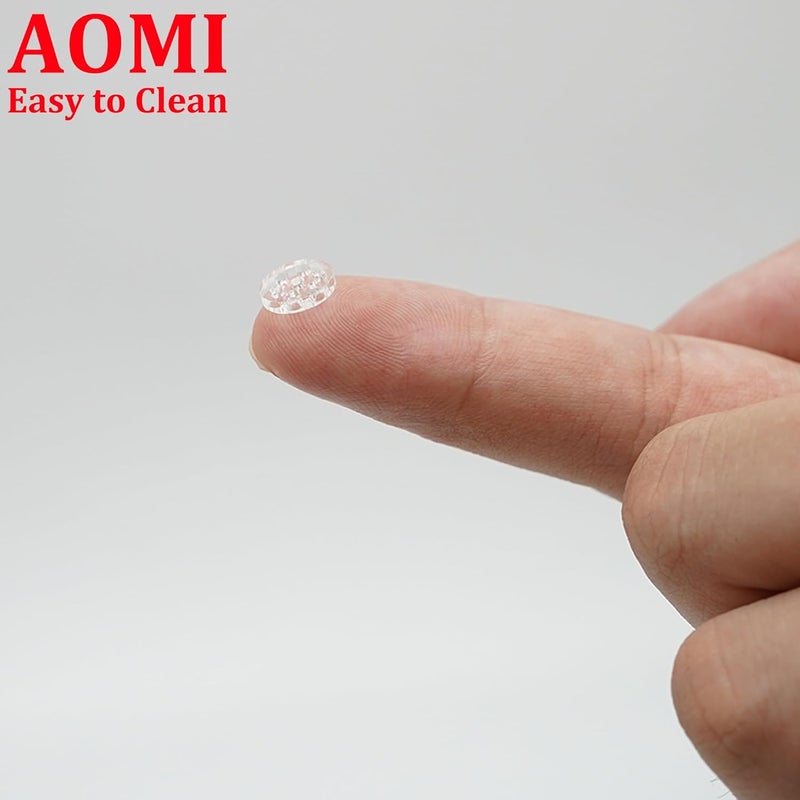 AOMI 30pcs Glass Screens Filter High Borosilicate, 8mm 0.31" Diameter Transparent Heat Resistant Pipe Screens with 7 Honeycomb Holes for Pipes - Image 4